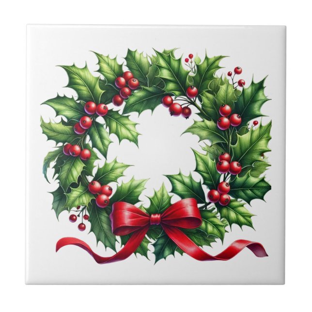 Holiday  ceramic tile (Front)
