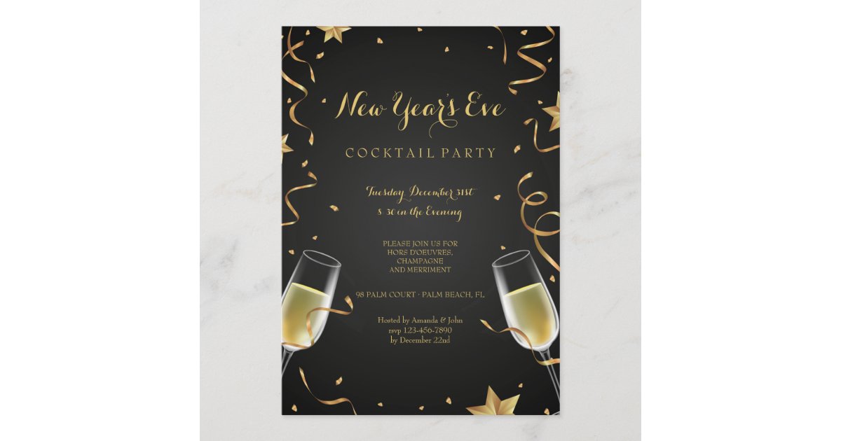 Holiday Champagne Invitation | Zazzle.com