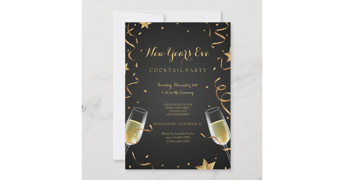 Holiday Champagne Invitation | Zazzle