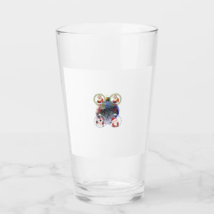 Holiday Characters on a Snowflake Ornament Glass