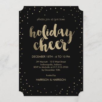 Holiday Cheer Business Holiday Party Invitation by orange_pulp at Zazzle