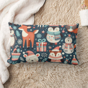 Holiday Cheer Christmas Animal Pillow