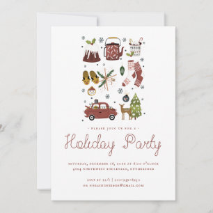 Holiday Cheer Christmas Hygge Illustration Party