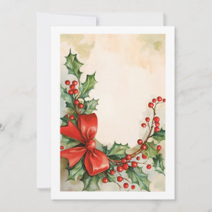 Holiday Cheer in Watercolor Card