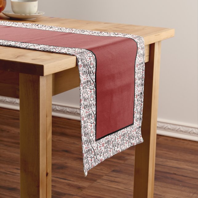 Holiday cheer long table runner (In Situ)