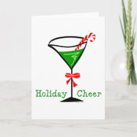 Holiday Cheer Martini Holiday Cards