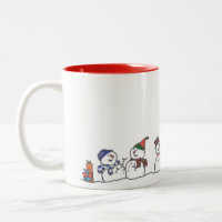 Holiday Cheer Two-Tone Coffee Mug