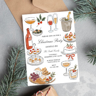 Holiday Cheers & Bites Christmas Party Invitation