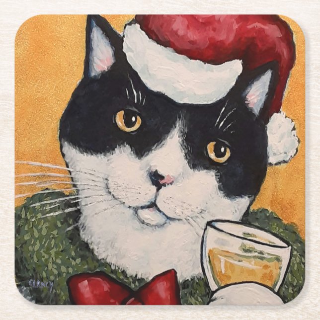 Holiday Cheers paper coaster (Front)