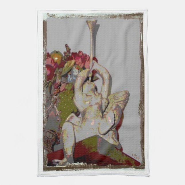Holiday Cherub Towel (Vertical)