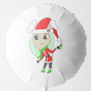 holiday chibi bunnygirl balloon