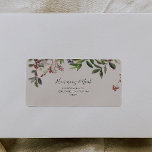 Holiday Chic Botanical Ivory RSVP Address labels<br><div class="desc">These holiday chic botanical ivory RSVP address labels are perfect for your rustic, whimsical winter wedding. Designed with boho Christmas watercolor greenery, including red holly berries and simple green leaves. The classic bohemian December floral is another design feature that will complete the theme you're looking for. You can personalize with...</div>
