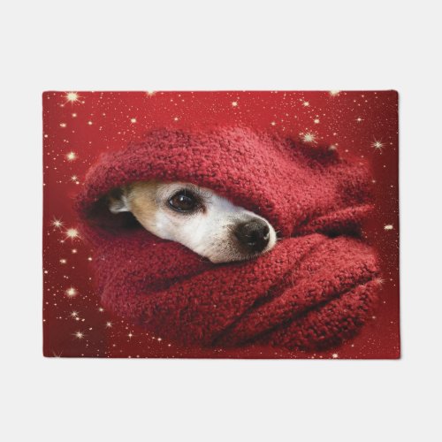 Holiday Chihuahua Doormat