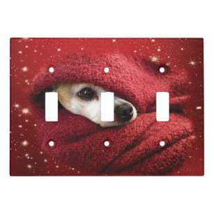 Holiday Chihuahua Light Switch Cover