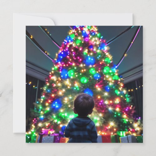 Holiday Child Christmas Tree Remember the Wonder Note Card