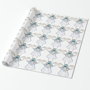 Holiday Christmas Angel of Faith Wrapping Paper