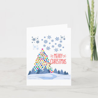 Holiday Christmas Autism awareness greeting card