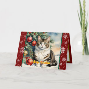 Holiday Christmas Beautiful Modern Collection Card