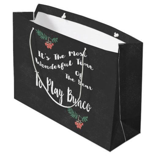 Holiday Christmas Bunco Gift Exchange Bag Zazzle