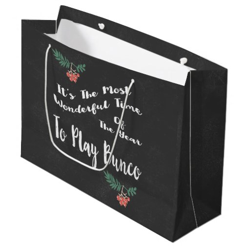 Holiday Christmas Bunco Gift Exchange Bag Zazzle
