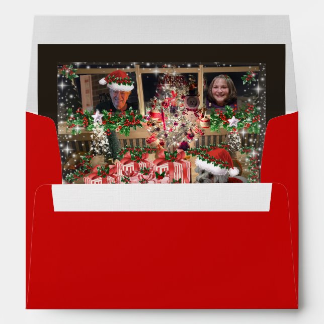 Holiday Christmas Cheer Matching Envelopes (Back (Bottom))