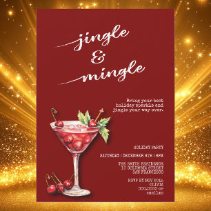 Holiday Christmas Cocktail Party Invitation