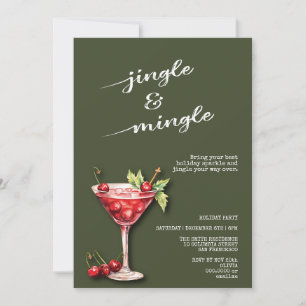 Holiday Christmas Cocktail Party Invitation