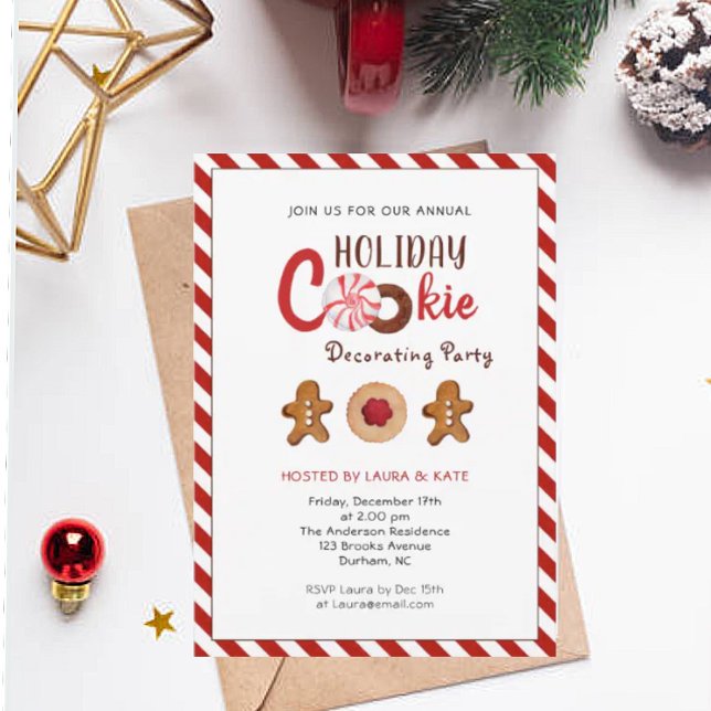 Holiday Christmas Cookie Decorating Party invite (Creator Uploaded)