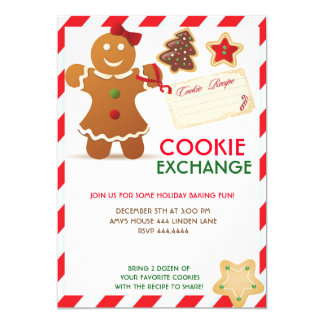 cookie exchange invitations announcements zazzle cookie exchange invitations announcements zazzle