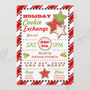 Holiday Christmas Cookie Exchange Invitation