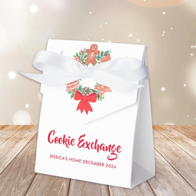 Holiday Christmas Cookie Exchange Party Favor Boxes (Creator Uploaded)