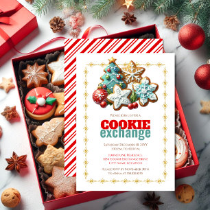 Holiday Christmas Cookie Exchange Party Invitation