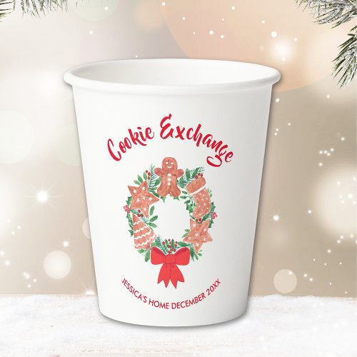 Holiday Christmas Cookie Exchange Party Paper Cups