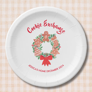 Holiday Christmas Cookie Exchange Party Paper Plates