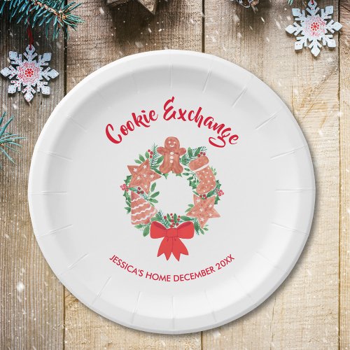 Holiday Christmas Cookie Exchange Party Paper Plates