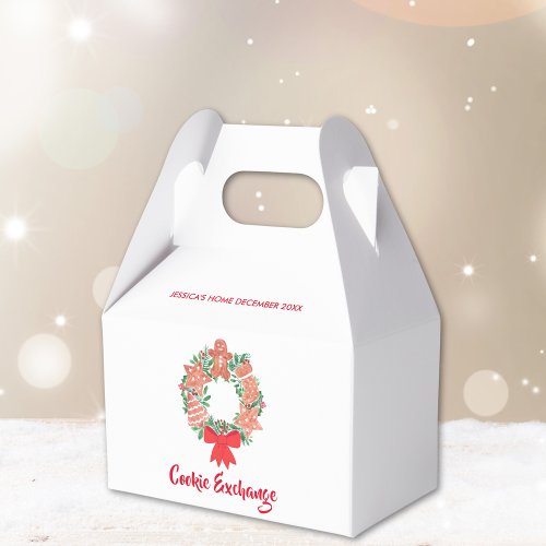 Holiday Christmas Cookie Exchange Party Swap Favor Boxes