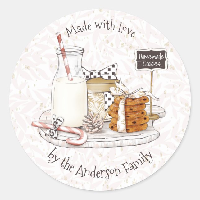 Holiday Christmas Cookies Label (Front)
