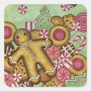 Holiday Christmas Cookies Stickers