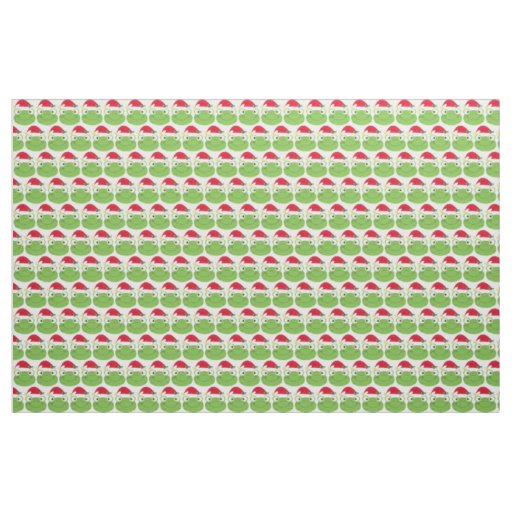 Holiday Christmas Frog Pattern Fabric