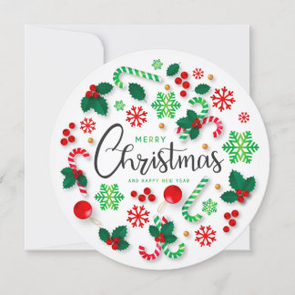 Holiday - Christmas Fun Wreath - Customize Invitation