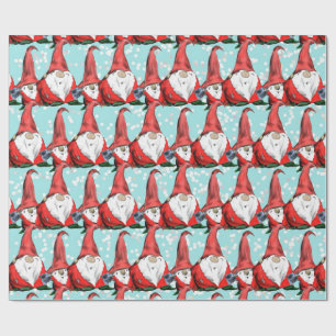 Holiday Christmas Gnomes Jolly Wrapping Paper