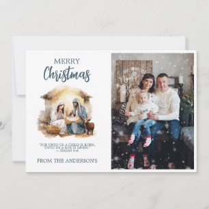 Holiday Christmas Greeting Card - Nativity