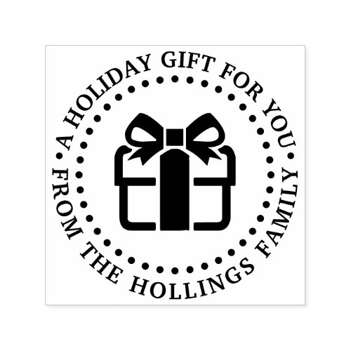 Holiday Christmas Hanukkah Birthday Gift Greeting Self_inking Stamp