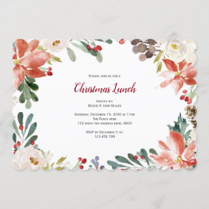 Holiday, Christmas Lunch or Dinner Party Invitation