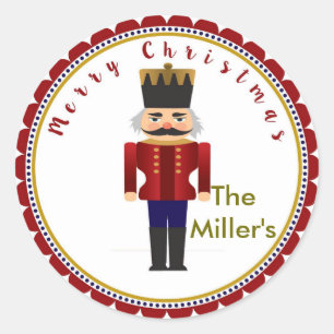 Holiday Christmas Nutcracker Stickers Labels