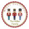 Holiday Christmas Nutcracker Trio Stickers Labels