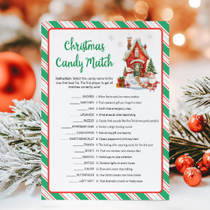 Holiday Christmas Party Candy Match Game