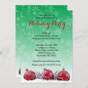 Holiday Christmas Party Invitation