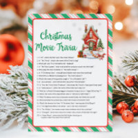 Holiday Christmas Party Movie Trivia Game