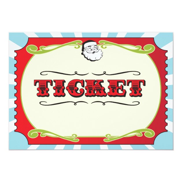 Holiday Christmas Party Ticket Invitation